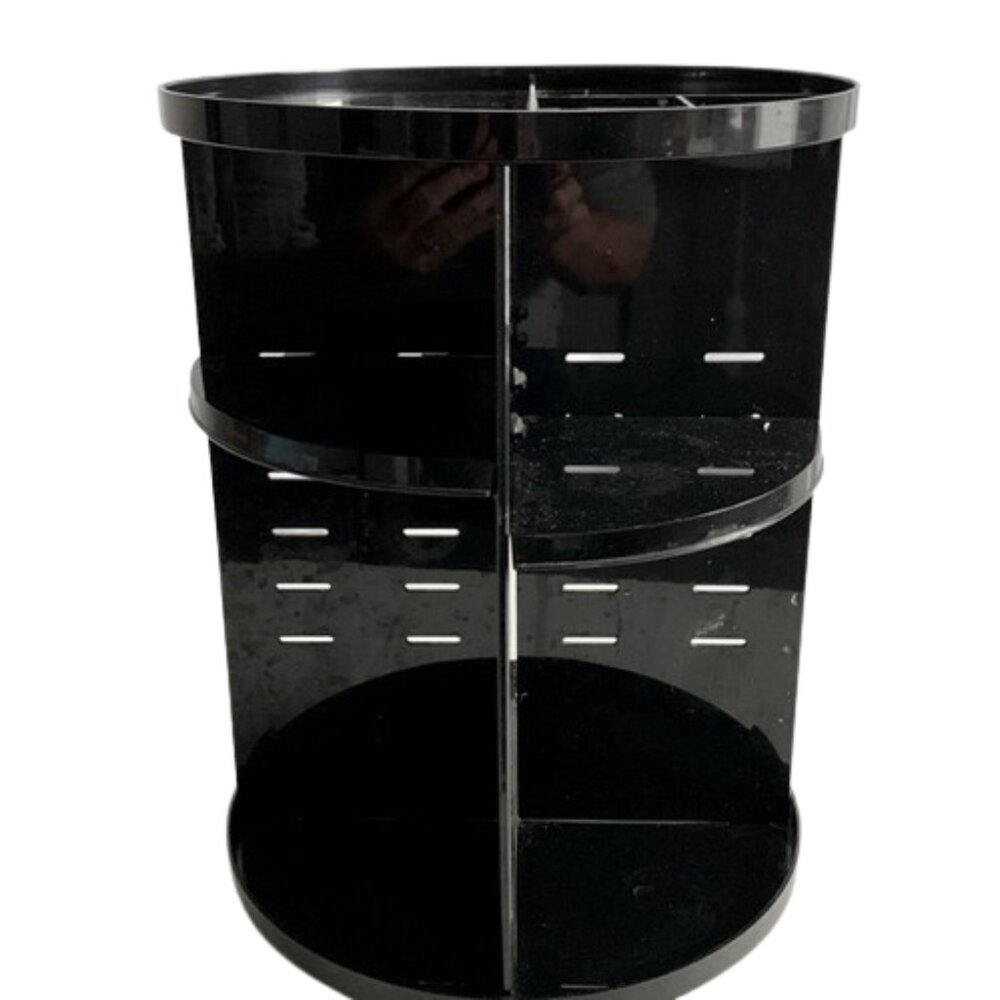 Makeup Acrylic 360 Rotating Makeup Organizer,4 Tier Adjustable Shelf Height